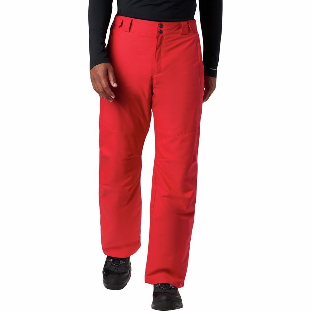 New Columbia Mens Bugaboo II Snow Pants, Red